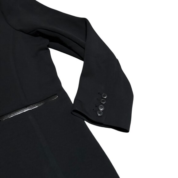 Lane Bryant Journey Black Blazer Button-Down Scuba Stretch Plus Size 22 Women's - Picture 4 of 14